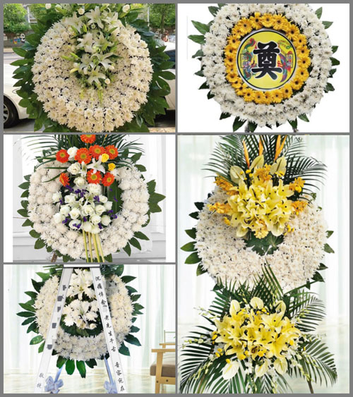 河南南阳新野县歪子镇三河寨村花圈速递